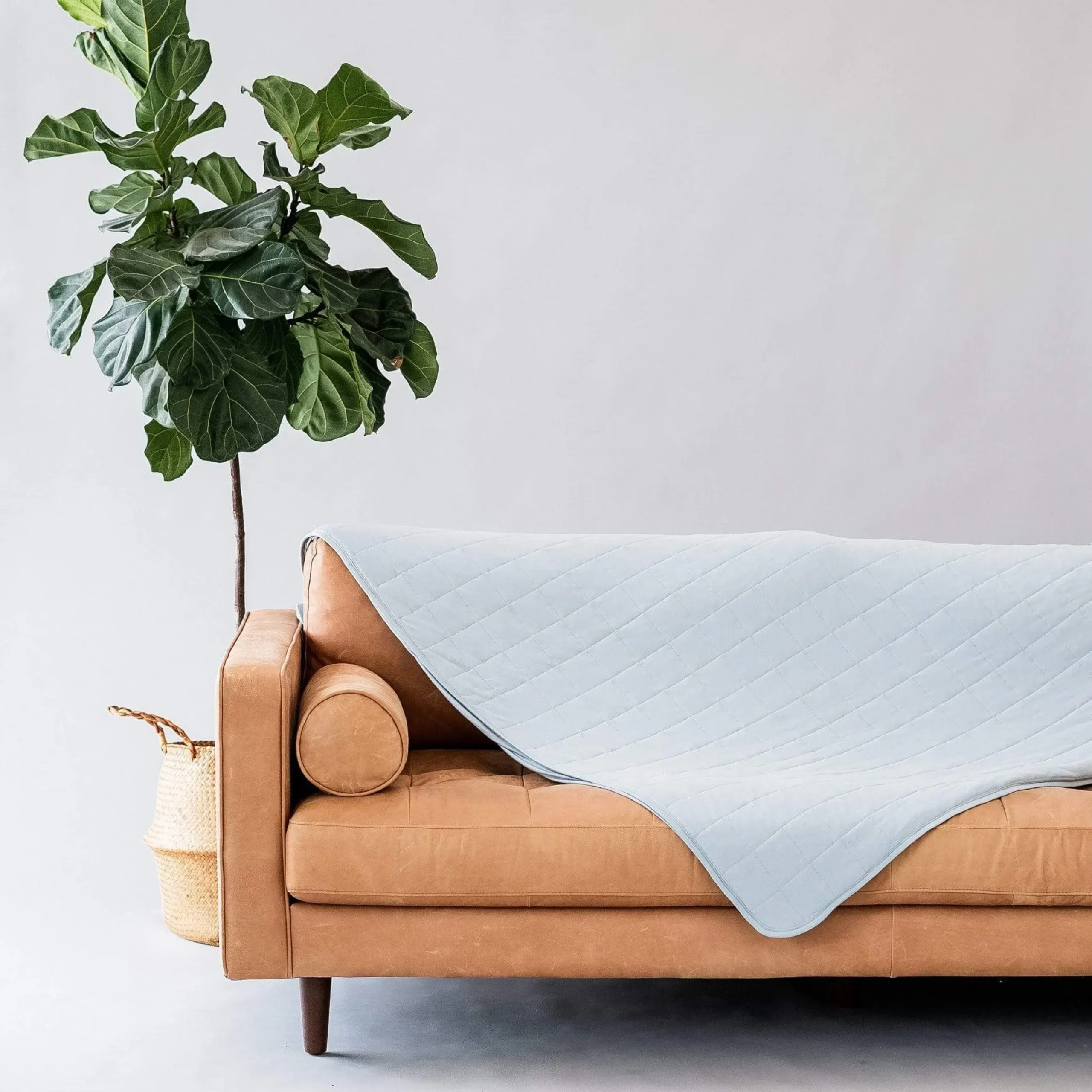 Adult Quilted Blanket in Fog 2.5