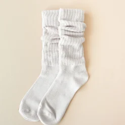 Adult Scrunch Socks in Oat
