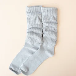 Adult Scrunch Socks in Storm