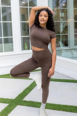 Bamboo Flex Baby Tee in Espresso