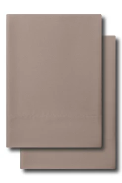 Bamboo Sateen Pillowcase Set in Truffle