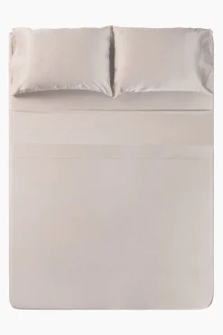 Bamboo Sateen Sheet Set in Sand Stone