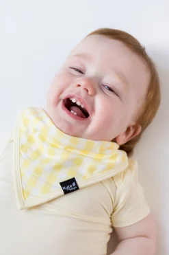 Bib in Gingham Chamomile