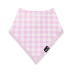 Bib in Gingham Thistle