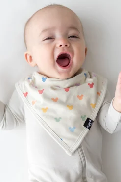 Bib in Pastel Mickey Mouse