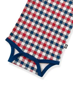 Bodysuit in Patriotic Gingham