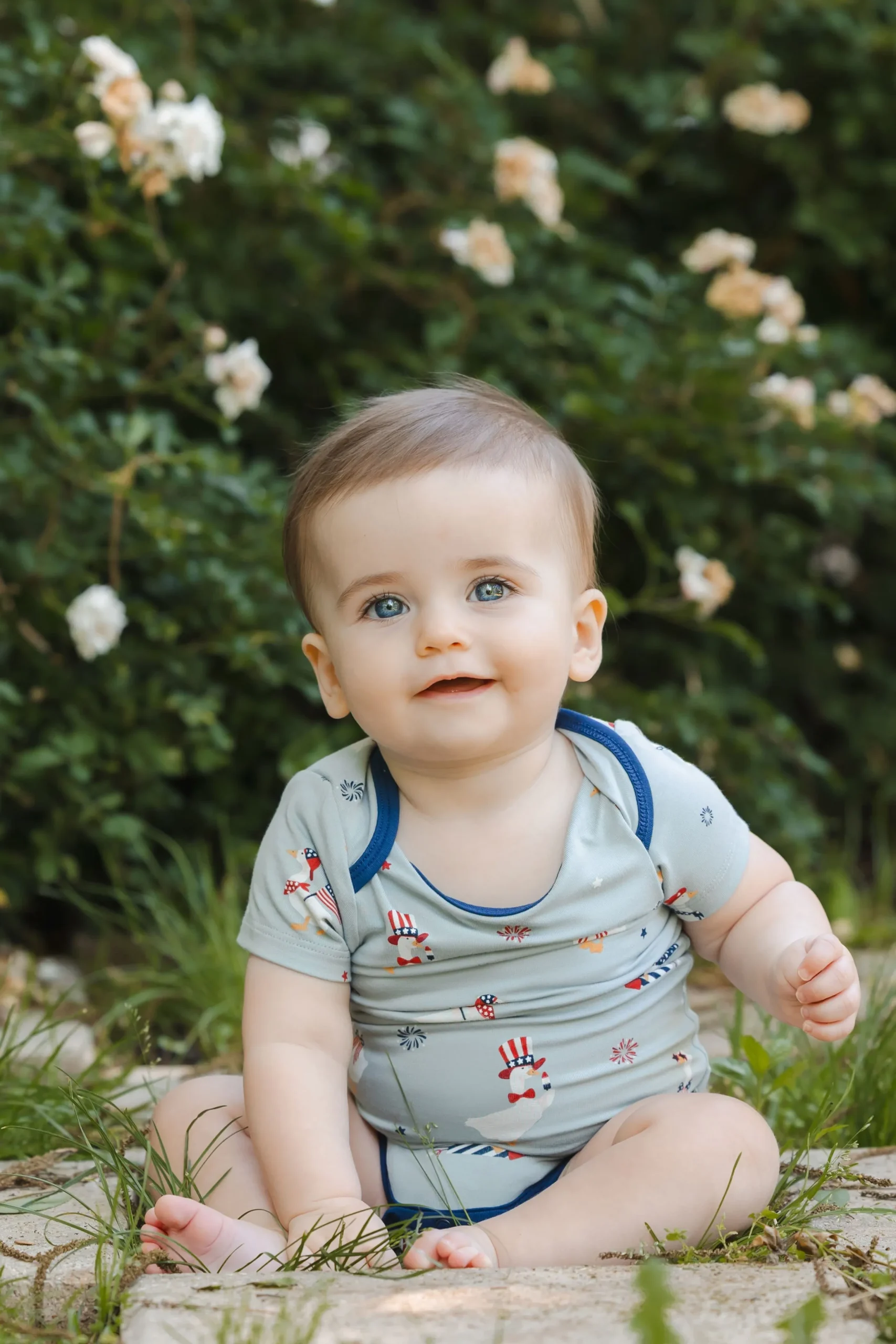 Bodysuit in Patriotic Goose