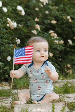 Bodysuit in Patriotic Goose