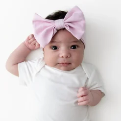 Bow Headband in Thistle