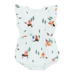 Bubble Romper in Winnie the Pooh Hundred Acre Wood