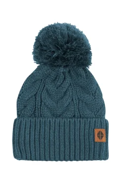 Chunky Cable Knit Beanie in Atlantic