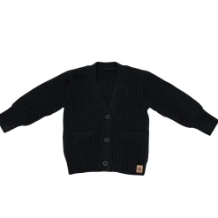 Chunky Knit Oversized Cardigan in Midnight
