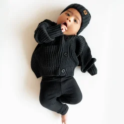 Chunky Knit Oversized Cardigan in Midnight