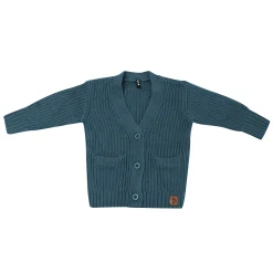 Chunky Knit Oversized Cardigan in Atlantic