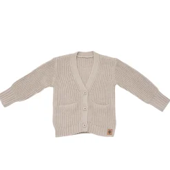 Chunky Knit Oversized Cardigan in Almond