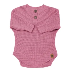 Chunky Knit Romper in Apple Blossom