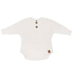 Chunky Knit Romper in Oat