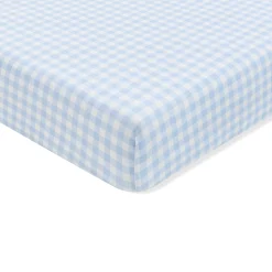 Crib Sheet in Gingham Breeze