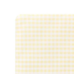 Crib Sheet in Gingham Chamomile