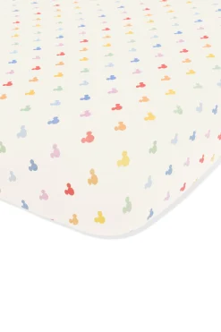 Crib Sheet in Pastel Mickey Mouse