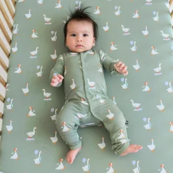 Crib Sheet in Silly Goose