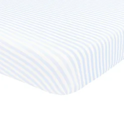 Crib Sheet in Small Mist Stripe