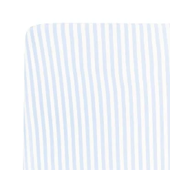 Crib Sheet in Small Mist Stripe