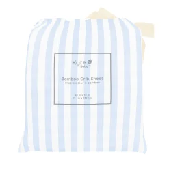 Crib Sheet in Small Mist Stripe