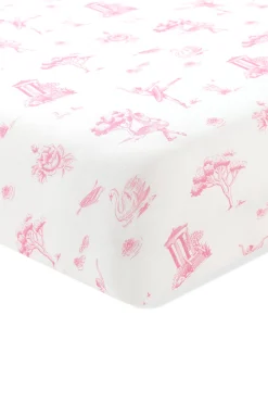 Crib Sheet in Toile Ballet