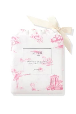 Crib Sheet in Toile Ballet