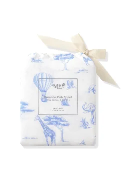 Crib Sheet in Toile Safari