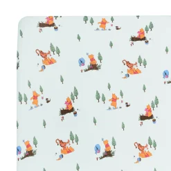 Crib Sheet in Winnie the Pooh Hundred Acre Wood