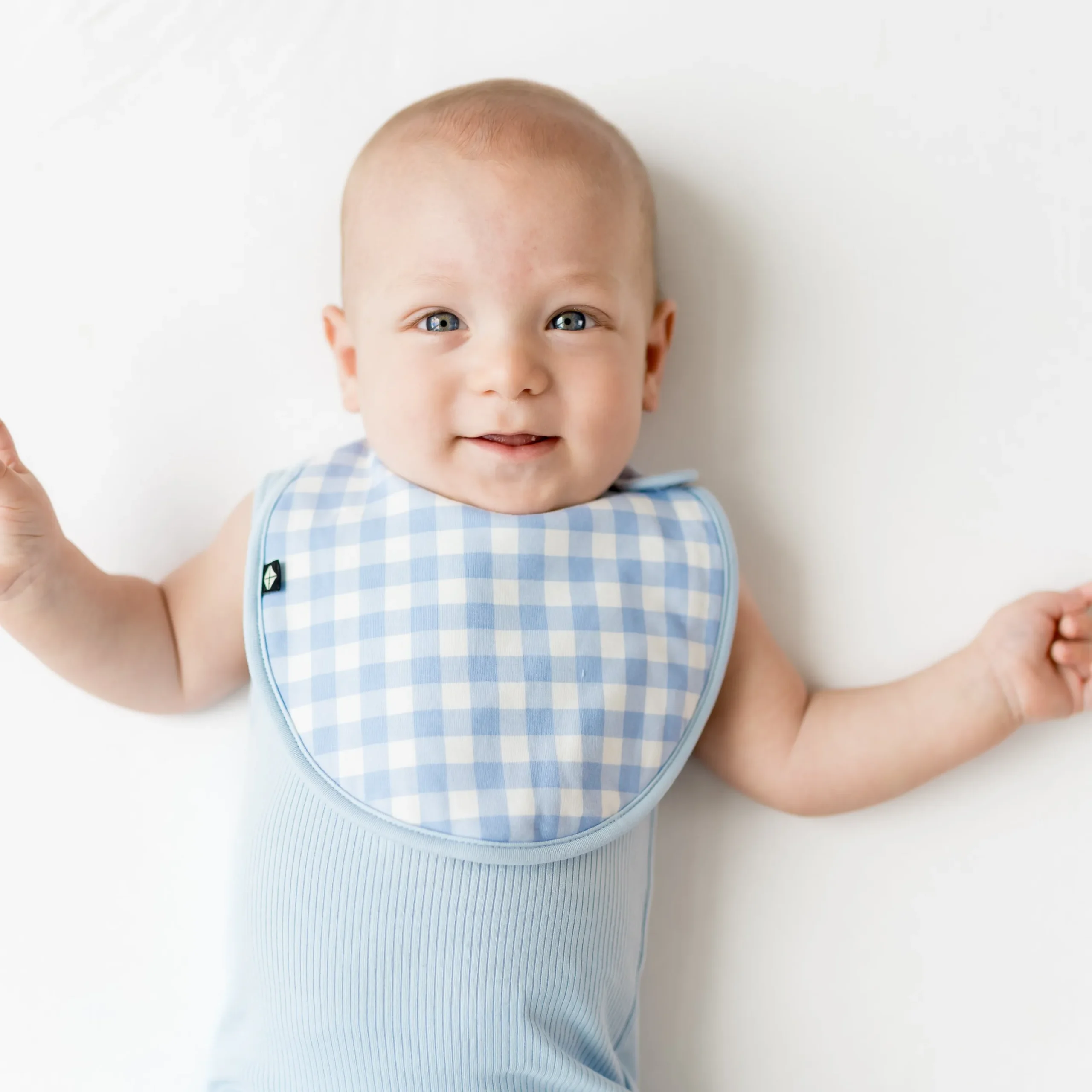 Cushy Bib in Gingham Breeze