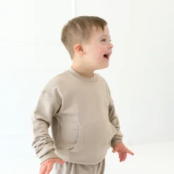 French Terry Jogger Set in Almond