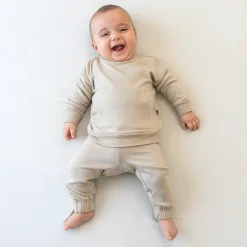 French Terry Jogger Set in Almond