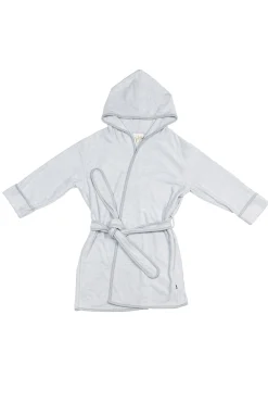 Hooded Bath Robe in Storm