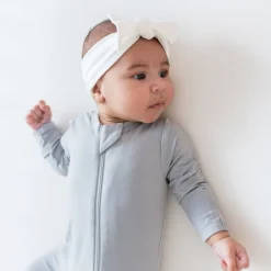 Knotted Bow Headband in Cloud