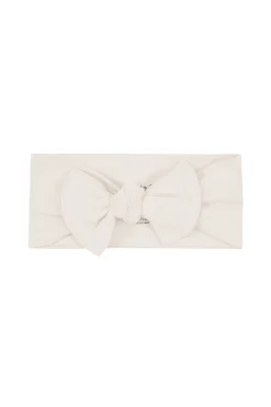 Knotted Bow Headband in Oat