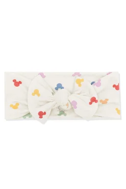 Knotted Bow Headband in Pastel Mickey Mouse