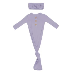 Knotted Gown with Bow Set in Taro