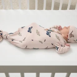 Knotted Gown with Hat Set in Blush Butterfly
