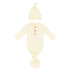 Knotted Gown with Hat Set in Chamomile