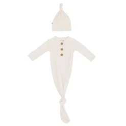 Knotted Gown with Hat Set in Oat