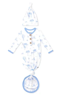 Knotted Gown with Hat Set in Toile Safari