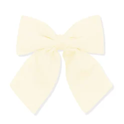 Large Alligator Clip Bow in Chamomile