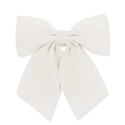 Large Alligator Clip Bow in Oat