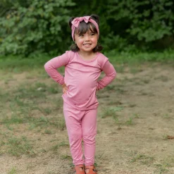Long Sleeve Pajamas in Apple Blossom
