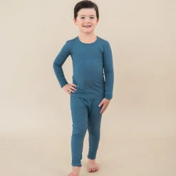 Long Sleeve Pajamas in Atlantic