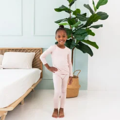 Long Sleeve Pajamas in Blush