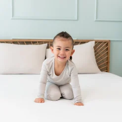 Long Sleeve Pajamas in Oat
